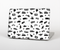 The Black and White Travel Collage Pattern Skin for the Apple MacBook Pro Retina 15"