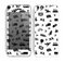 The Black and White Travel Collage Pattern Skin for the Apple iPhone 5c