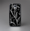 The Black and White Vector Branches Skin-Sert Case for the Samsung Galaxy S5