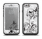 The Black and White Vector Butterfly Floral Apple iPhone 6/6s Plus LifeProof Fre Case Skin Set