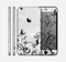 The Black and White Vector Butterfly Floral Skin for the Apple iPhone 6 Plus