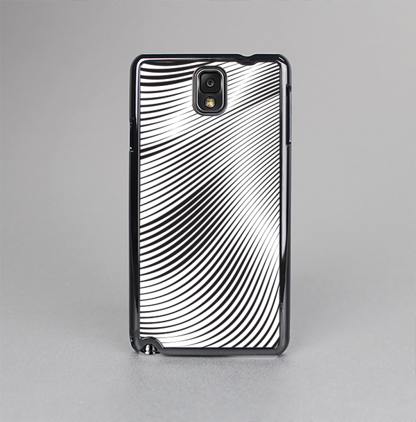 The Black and White Wavy Surface Skin-Sert Case for the Samsung Galaxy Note 3