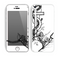 The Black and white Anchor with Roses Skin for the Apple iPhone 5c