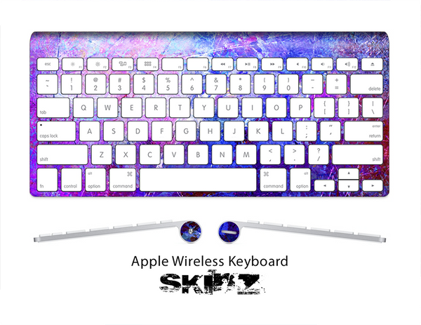 The Blue Abstract Painting Skin For The Apple Wireless Keyboard