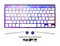 The Blue Abstract Painting Skin For The Apple Wireless Keyboard