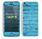 The Blue Aged Wood Panel Skin for the Apple iPhone 5c