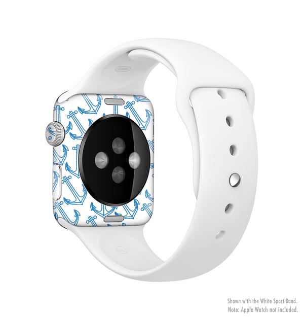 The Blue Anchor Stitched Pattern Full-Body Skin Kit for the Apple Watch