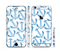 The Blue Anchor Stitched Pattern Sectioned Skin Series for the Apple iPhone 6s Plus