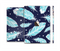 The Blue Aztec Feathers and Stars Full Body Skin Set for the Apple iPad Mini 3