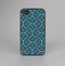The Blue & Black Spirals Pattern Skin-Sert Case for the Apple iPhone 4-4s