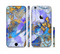The Blue Bright Watercolor Butter-Floral Sectioned Skin Series for the Apple iPhone 6