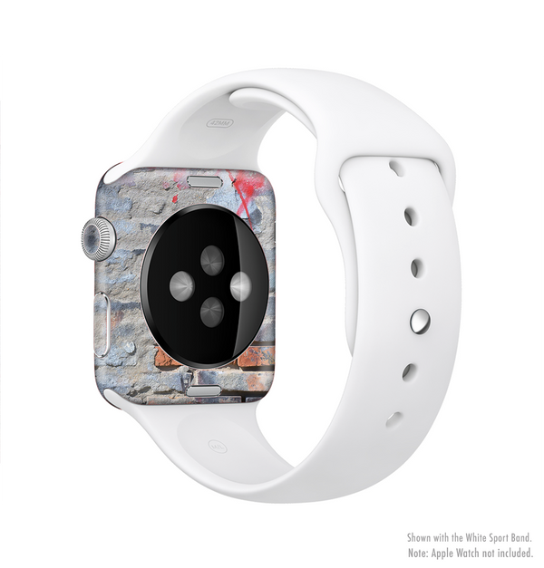 The Blue Chipped Graffiti Wall Full-Body Skin Kit for the Apple Watch