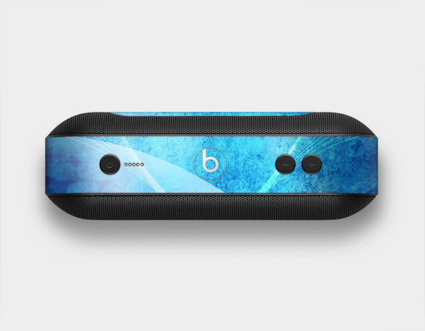 The Blue DIstressed Waves Skin Set for the Beats Pill Plus