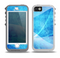 The Blue DIstressed Waves Skin for the iPhone 5-5s OtterBox Preserver WaterProof Case