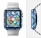 The Blue Diamond Pattern Full-Body Skin Kit for the Apple Watch