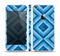 The Blue Diamond Pattern Skin Set for the Apple iPhone 5