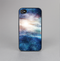 The Blue & Gold Glowing Star-Wave Skin-Sert Case for the Apple iPhone 4-4s