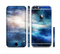 The Blue & Gold Glowing Star-Wave Sectioned Skin Series for the Apple iPhone 6 Plus