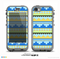 The Blue & Gold Tribal Ethic Geometric Pattern Skin for the iPhone 5c nüüd LifeProof Case