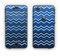 The Blue Gradient Layered Chevron Apple iPhone 6 LifeProof Nuud Case Skin Set
