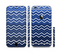 The Blue Gradient Layered Chevron Sectioned Skin Series for the Apple iPhone 6