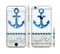 The Blue Highlighted Anchor with Rope Sectioned Skin Series for the Apple iPhone 6s