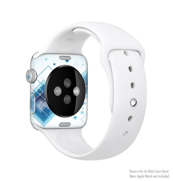 The Blue Levitating Squares Full-Body Skin Kit for the Apple Watch