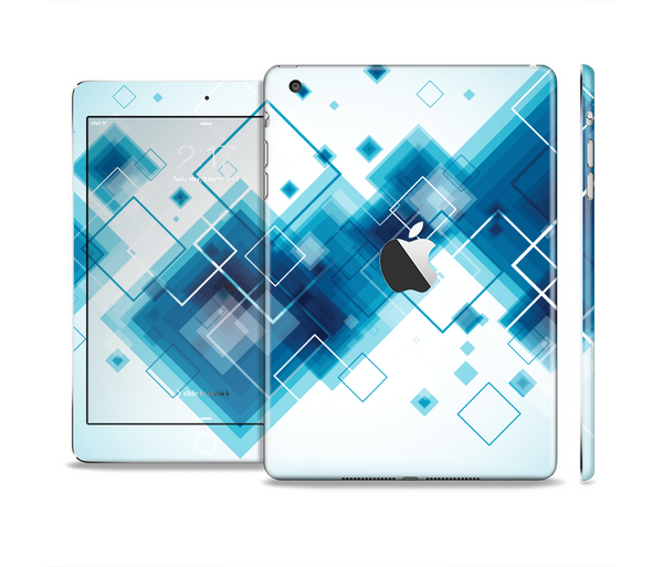 The Blue Levitating Squares Skin Set for the Apple iPad Mini 4