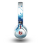 The Blue Levitating Squares Skin for the Beats by Dre Mixr Headphones