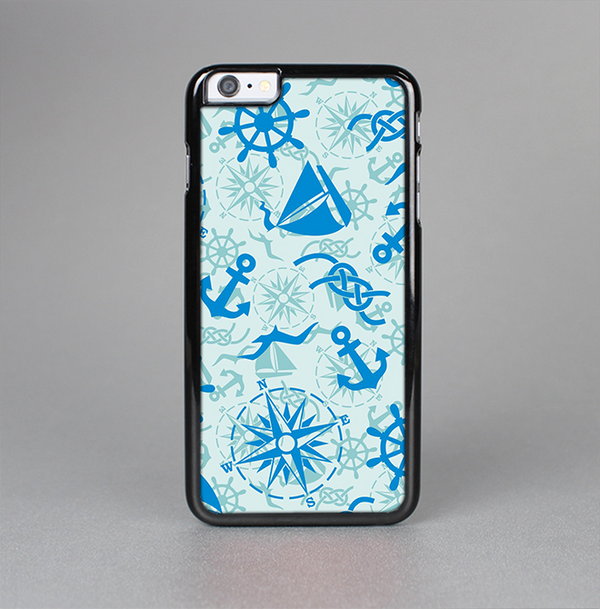 The Blue Nautical Collage V5 Skin-Sert for the Apple iPhone 6 Skin-Sert Case