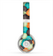 The Blue & Orange Abstract Polka Dots Skin for the Beats by Dre Solo 2 Headphones