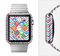 The Blue & Pink Sharp Chevron Pattern Full-Body Skin Kit for the Apple Watch