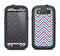 The Blue & Pink Sharp Chevron Pattern Samsung Galaxy S4 LifeProof Nuud Case Skin Set