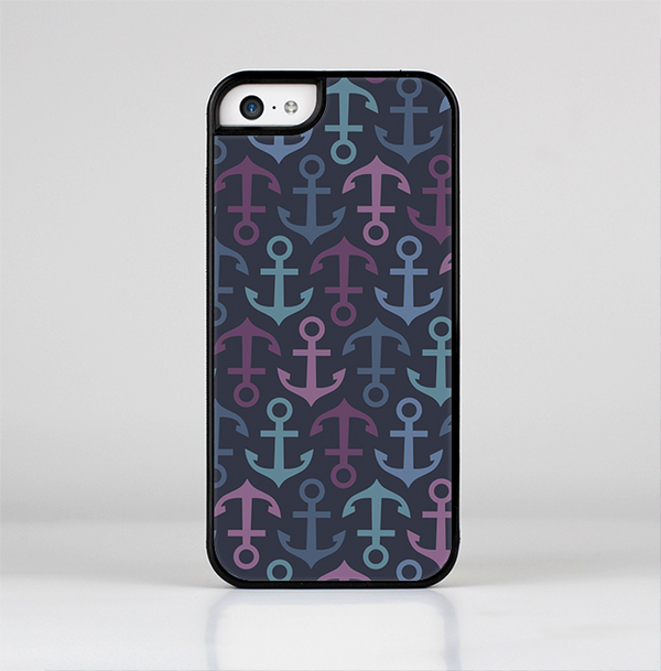 The Blue & Pink Vector Anchor Collage Skin-Sert Case for the Apple iPhone 5c