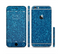 The Blue Sparkly Glitter Ultra Metallic Sectioned Skin Series for the Apple iPhone 6