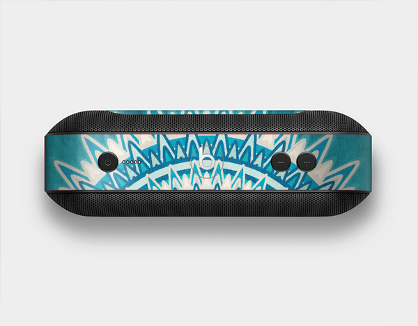 The Blue Spiked Orb Pattern V3 Skin Set for the Beats Pill Plus