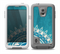 The Blue Spiked Orb Pattern V3 Skin for the Samsung Galaxy S5 frē LifeProof Case