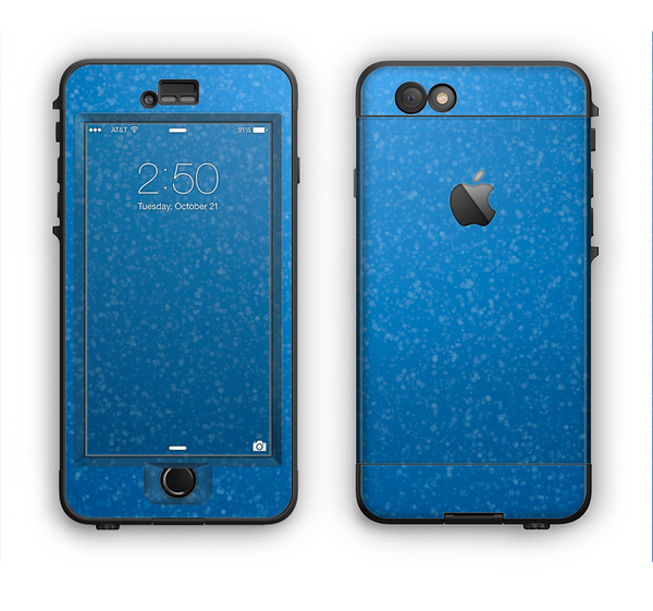 The Blue Subtle Speckles Apple iPhone 6 Plus LifeProof Nuud Case Skin Set