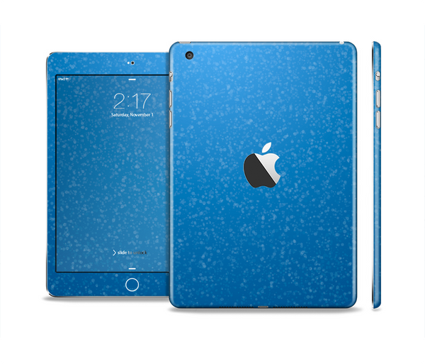 The Blue Subtle Speckles Skin Set for the Apple iPad Mini 4