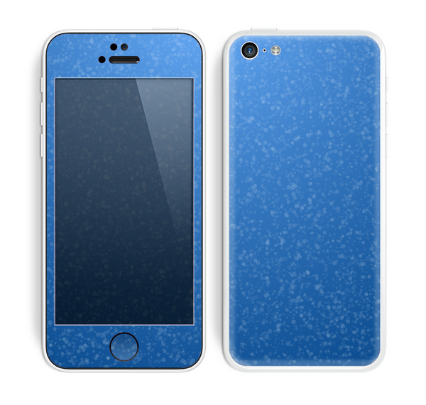 The Blue Subtle Speckles Skin for the Apple iPhone 5c
