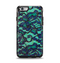 The Blue & Teal Lace Texture Apple iPhone 6 Otterbox Symmetry Case Skin Set