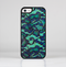 The Blue & Teal Lace Texture Skin-Sert for the Apple iPhone 5c Skin-Sert Case