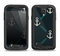 The Blue & Teal Vintage Solid Color Anchor Linked Samsung Galaxy S4 LifeProof Nuud Case Skin Set