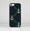 The Blue & Teal Vintage Solid Color Anchor Linked Skin-Sert Case for the Apple iPhone 5c