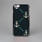 The Blue & Teal Vintage Solid Color Anchor Linked Skin-Sert Case for the Apple iPhone 6 Plus
