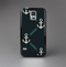 The Blue & Teal Vintage Solid Color Anchor Linked Skin-Sert Case for the Samsung Galaxy S5