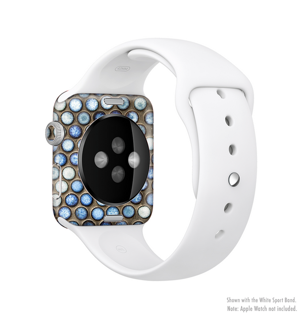 The Blue Tiled Abstract Pattern Full-Body Skin Kit for the Apple Watch
