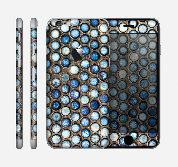 The Blue Tiled Abstract Pattern Skin for the Apple iPhone 6