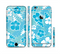 The Blue & White Hawaiian Floral Pattern V4 Sectioned Skin Series for the Apple iPhone 6