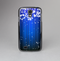 The Blue & White Rain Shimmer Strips Skin-Sert Case for the Samsung Galaxy S4